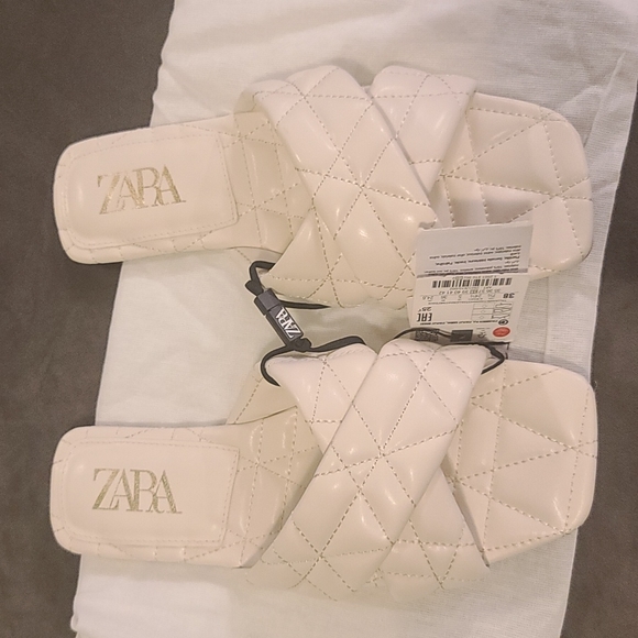 Zara Quilted Slides